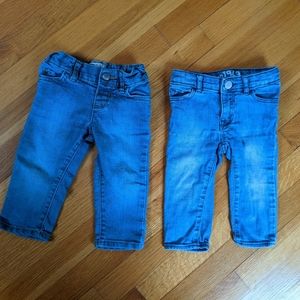 Set of 2 12-18 month baby jeans